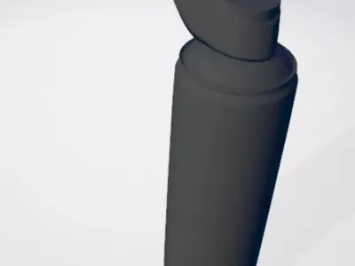 Spray with straw applicator 3D model