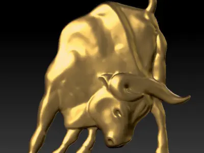 Bull for stock market 3D print model purchase