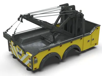 Holmes 850 Wrecker 3D Model   Vintage Towing Equipment  Low-poly 3D model