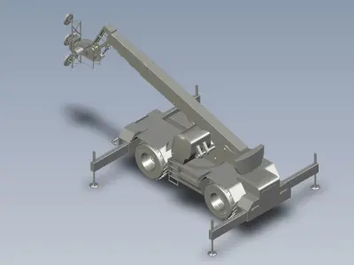 loader crane 3D model