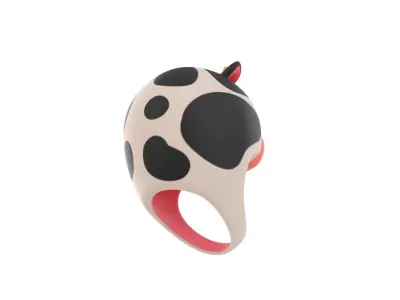 Prop066 Cow Hat 3D model