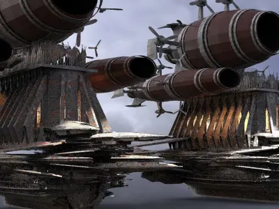 Royal Dragon Cathedral Ship 3 3D model