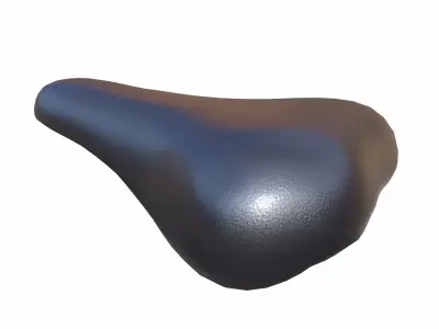 Bicycle Seat Low-poly 3D model buy