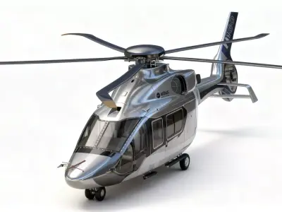 High-Detail Helicopter Airbus H160 3D model