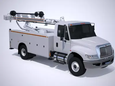 Drilling Truck 3D model