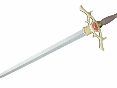 Collection of 12 special swords 3D model