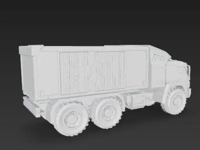 Modern Military Truck 3D print model