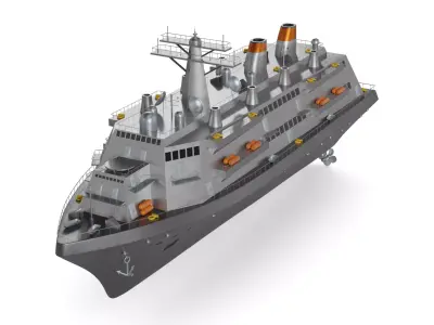 Destroyer 3D model 5