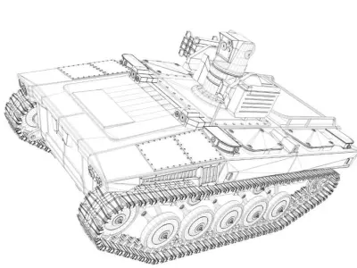 Marker Anti-Tank Robotic  3D model