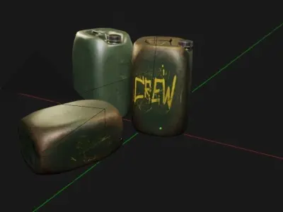 Plastic Can 3D Model Low-poly 3D model