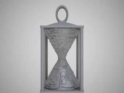 Hourglass Necklace 3D print model