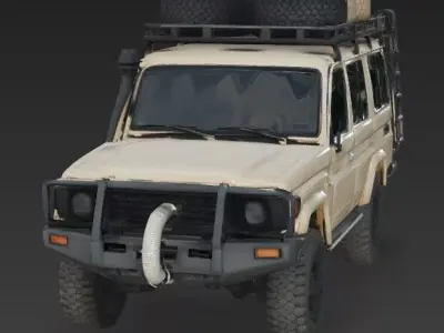 Realistic Expedition SUV 3D Model Low-poly 3D model