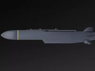 Storm Shadow SCALP-EG Cruise Missile Game Ready Free low-poly 3D model