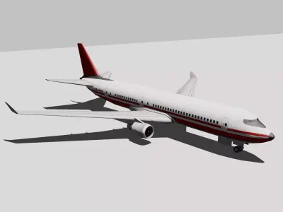 Jet aircraft Low-poly 3D model purchase