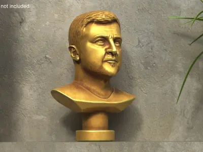  Golden Bust of Zelensky 