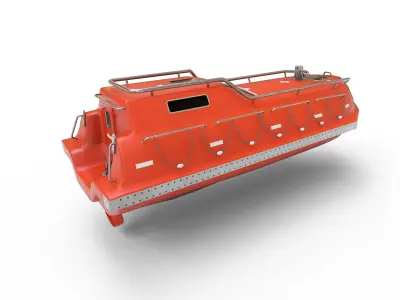 Freefall lifeboat 3D model