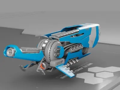 sci-fi scooter 3D model purchase