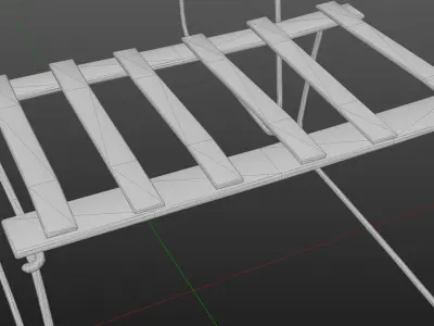 Metal-Welded Simple Workshop Stand Free low-poly 3D model