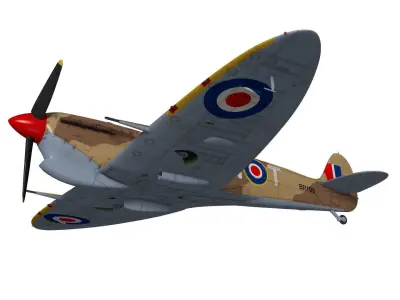 Supermarine Spitfire Mk-Vc Trop 3D model purchase