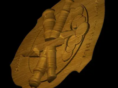 Ukrainian Artillery Symbols 3D print model