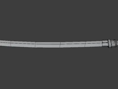japanese katana PBR LOW-POLY GAME READY asian samurai shuriken  Low-poly 3D model