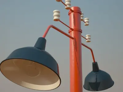 Industrial Era - Street Lights 3D model
