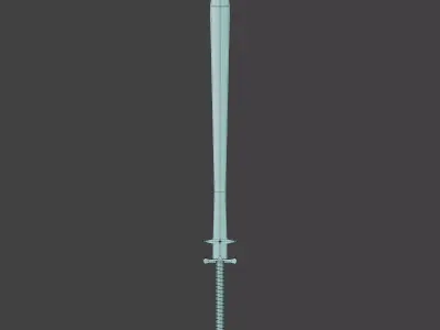 Sword 3D Model Low-poly 3D model Free low-poly 3D model