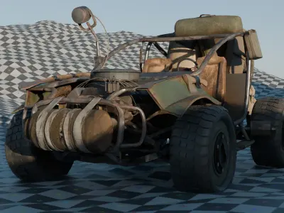 Avatar of MKoegler3D Post apocalyptic Vehicle 3D model