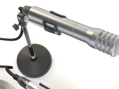 Microphones 3D model