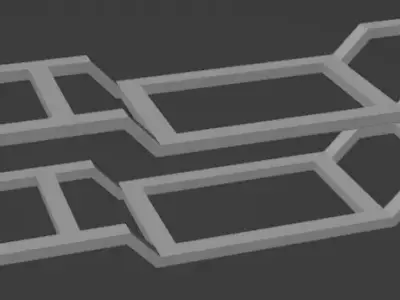 Low Poly Racing and Offroad Chassis Low-poly 3D model