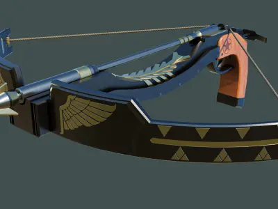 Crossbow Arrow Shooter Low-poly 3D model