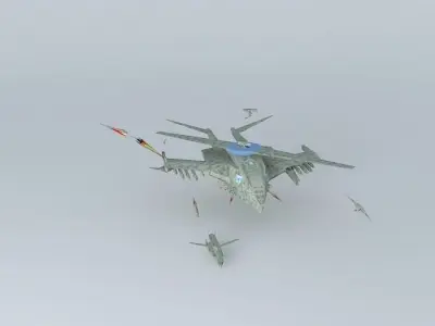UN task force alpha-UAV command unit  Peacemaker MK II airborne 3D model