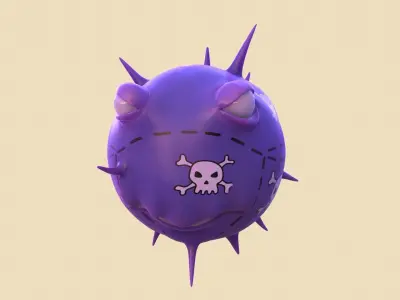 FUGU The Simpsons Low-poly 3D model