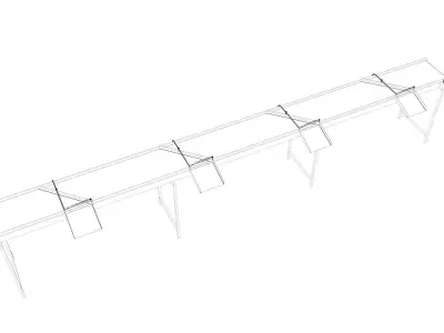 Volume Sorting Conveyor Low-poly 3D model purchase