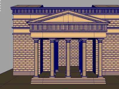 Roman Temple 3D model purchase