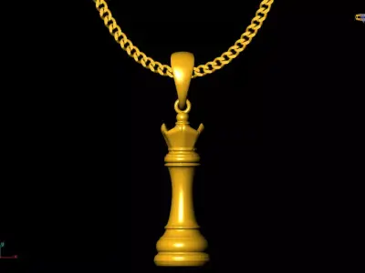 Chess pendant charms - one inch pendant 3D print model purchase
