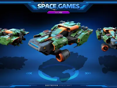 SPACE Games Vol-02 Low-poly 3D model