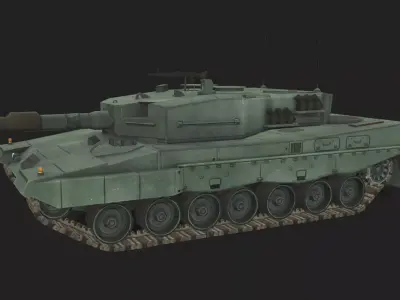 Tank Leopard 1 Low-poly 3D model