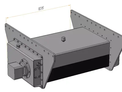 Pan Feeder Vibrator for screen 3D model
