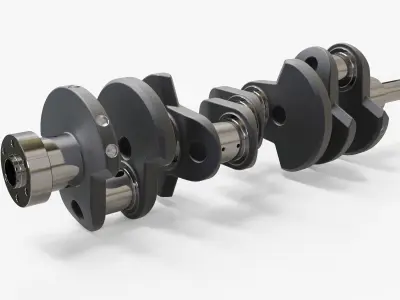 crankshaft 3D model by MS-Studio-3D from CGTrader