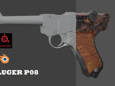 LUGER P08 3D model