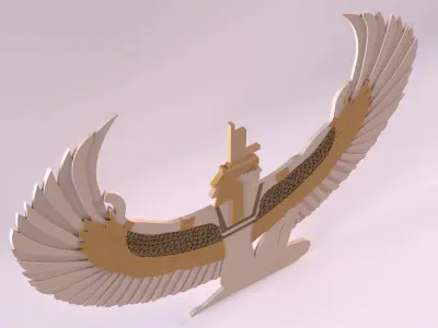 Egyptian Symbols - 022 Low-poly 3D model