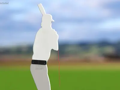 Baseball Pitching Dummy White 3D model