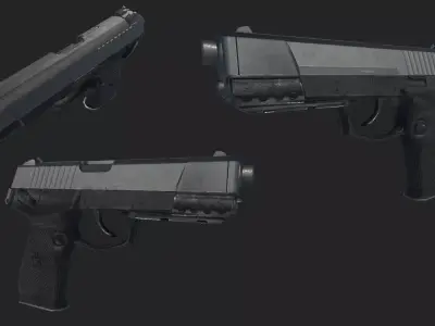 QSZ-92 weapon Free low-poly 3D model