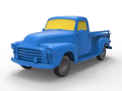 GMC 9300 1952 Classic Car 3D print model