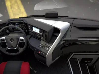 Mercedes Benz Travego Cockpit 3D model