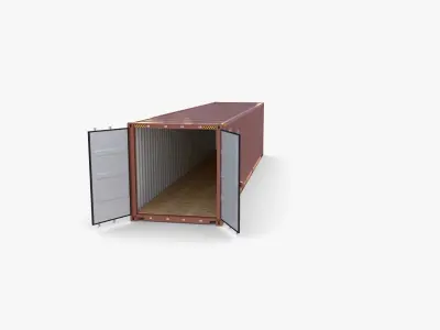 40ft Shipping Container CAI v1 3D model