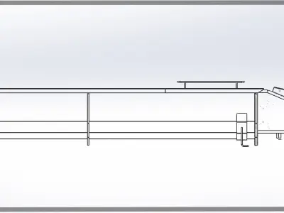 SCREW CONVEYOR 315X2600 mm 3D model