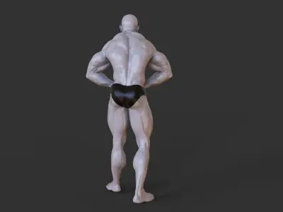 Bodybuilder Pose 3D print model buy