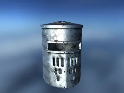 Crusader Helmet Low-poly 3D model
